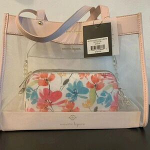 NANETTE Lenore 3 piece set Crossbody+Baguette +Mash Tote White NWT